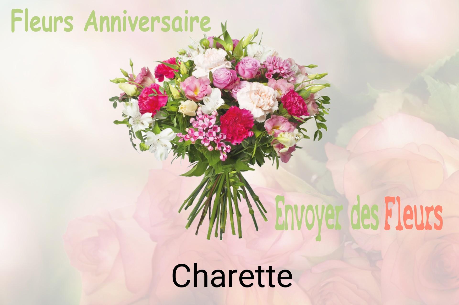 Bouquet de fleurs d’anniversaire livré à Charette
