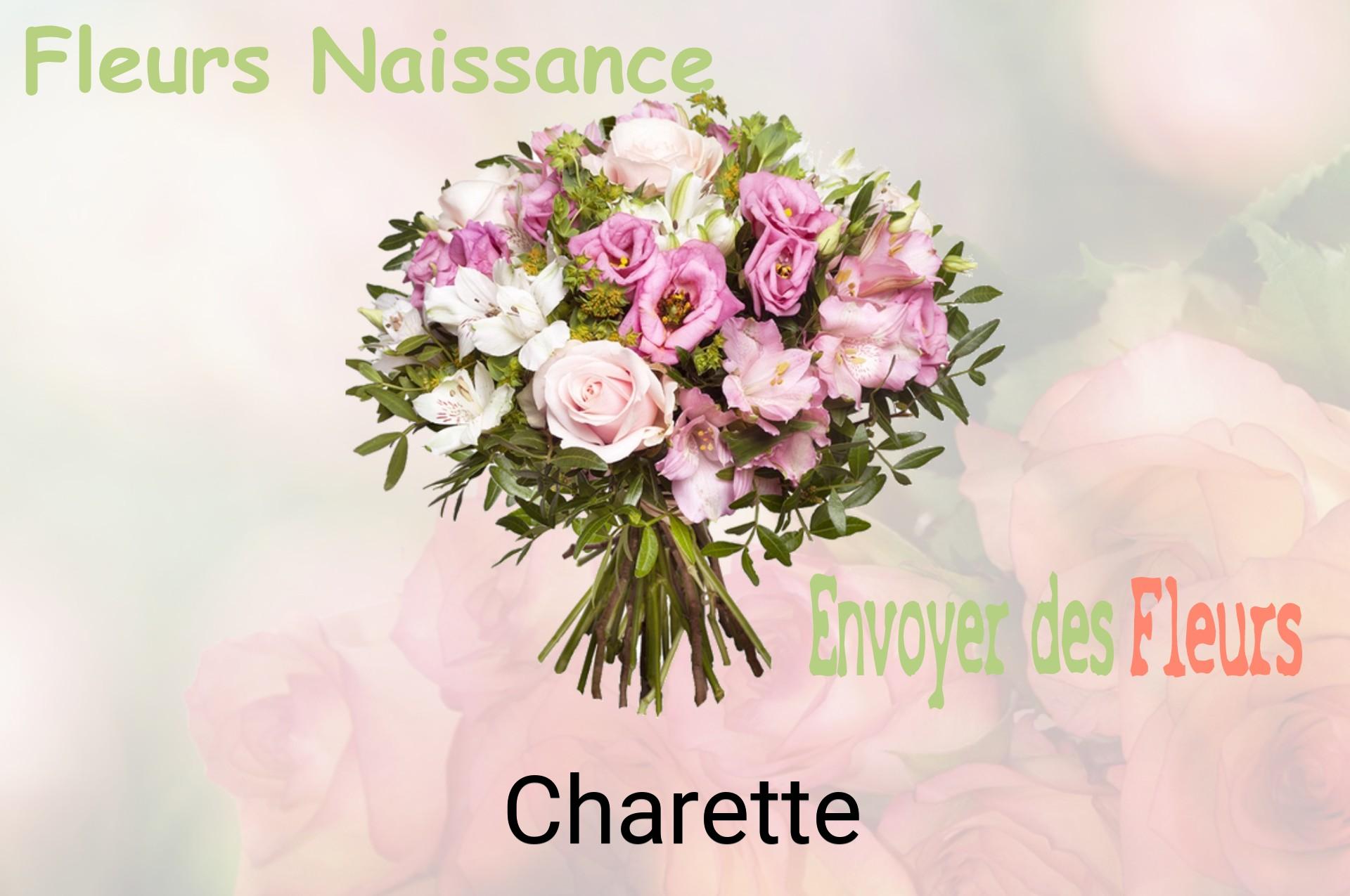 Bouquet de fleurs de naissance livré à Charette